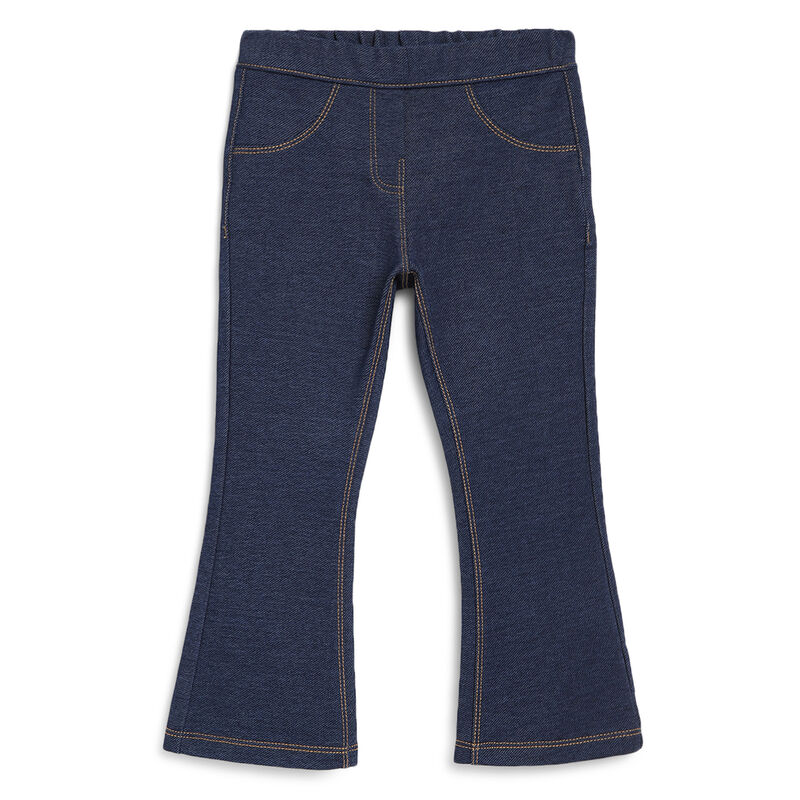 Girls Medium Blue Solid Jeans image number 0